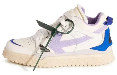 Off-white (wmns)  Sponge Mid-top Sneakers 'white Blue Purple' In Multi