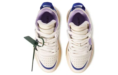 Off-white (wmns)  Sponge Mid-top Sneakers 'white Blue Purple' In Multi