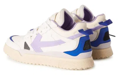 Off-white (wmns)  Sponge Mid-top Sneakers 'white Blue Purple' In Multi