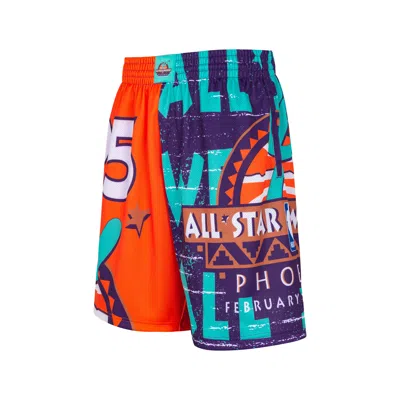 Mitchell & Ness X Nba All Star 1995 Jumbotron 3.0 Shorts 'orange Purple' In Multi