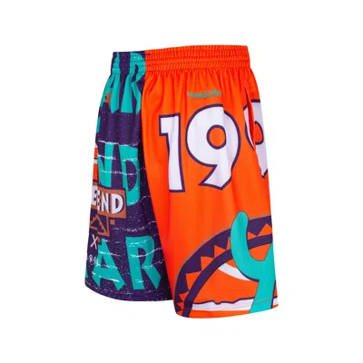 Mitchell & Ness X Nba All Star 1995 Jumbotron 3.0 Shorts 'orange Purple' In Multi