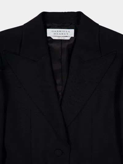 Gabriela Hearst Single-button Wool Blazer In Black