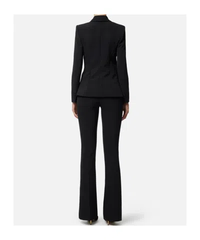 Elisabetta Franchi Knee Length Suit Flare Pants In Black