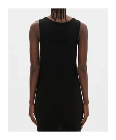 Ann Demeulemeester Cotton Sleevess Top In Black
