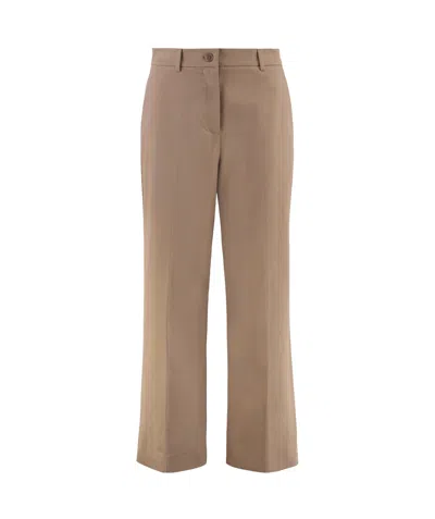 Weekend Max Mara Belt Loops Slacks In Brown
