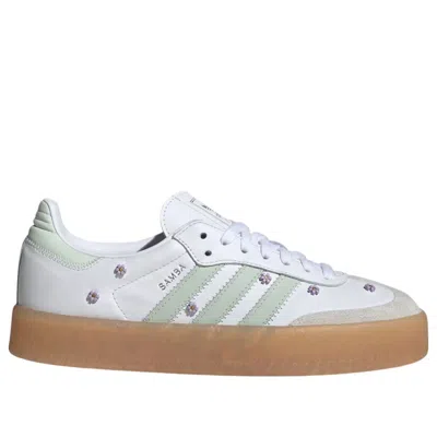 Adidas Originals (wmns)  Sambae ""cloud White/linen Green/gum"" In Multi