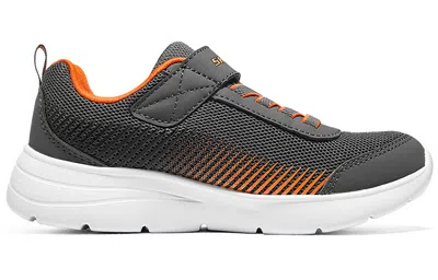 Skechers (gs)  Microspec Gorza Shoes 'grey Orange' In Multi
