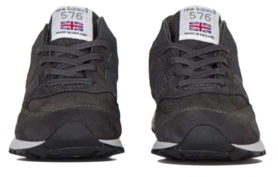 New Balance (wmns)  576 Series Breathable Wear-resistant Shock Absorption Low Tops Retro Black In Gray