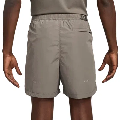 Nike X Nocta Cardinal Nylon Shorts 'olive Grey' In Gray