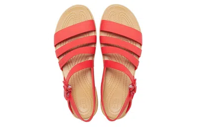 Crocs Tulum Sandales Femmes Flame 36 In Red