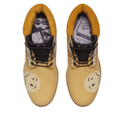 Timberland X Cnstnt Dvlpmnt 6 Inch Premium Waterproof Boot 'melted Smileys' In Yellow