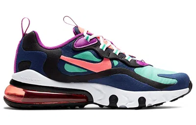 Nike (gs)  Air Max 270 React 'kinetic Green Blue Ember' In Multi