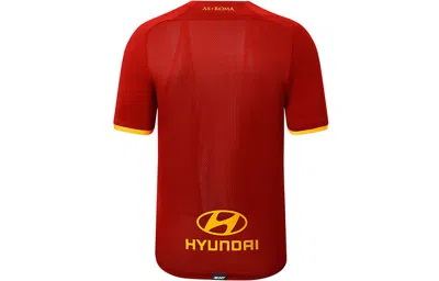 New Balance Men's  X Roma Crossover Round Neck Badge Logo Short Sleeve Red T-shirt