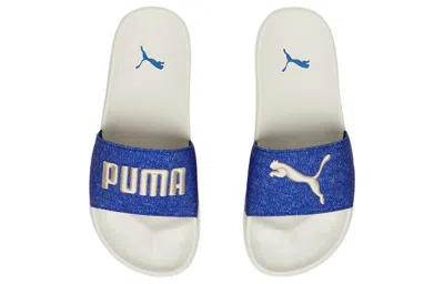 Puma Leadcat 2.0 Denim Slide 'limoges' In Blue