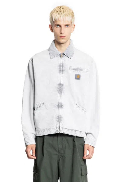 Carhartt Wip Og Detroit Dearborn Canvas Jacket In White