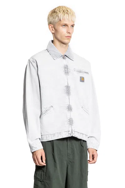 Carhartt Wip Og Detroit Dearborn Canvas Jacket In White
