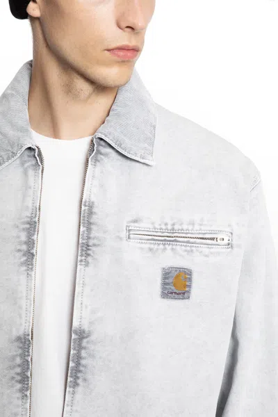 Carhartt Wip Og Detroit Dearborn Canvas Jacket In White