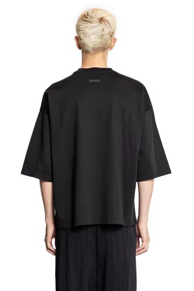 Fear Of God Cotton Viscose Tee In Black
