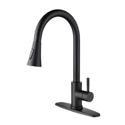 Hivvago Pull Out Sprayer Kitchen Faucet - Matte Black