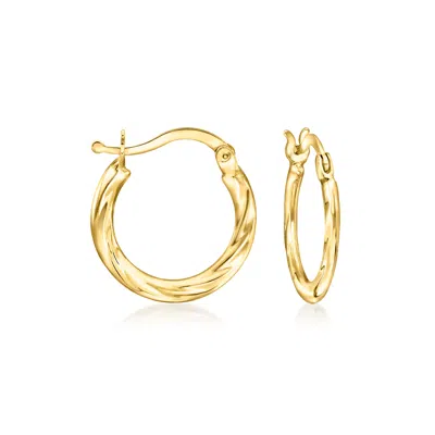 Rs Pure By Ross-simons 14kt Yellow Gold Huggie Hoop Earrings In Multi