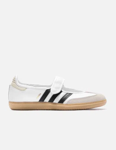 Adidas Originals Samba Mary Jane Ballet Flats In White