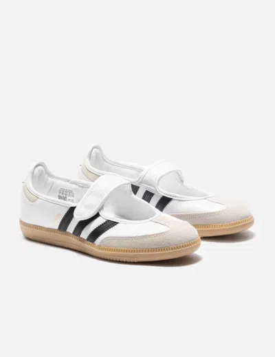 Adidas Originals Samba Mary Jane Ballet Flats In White