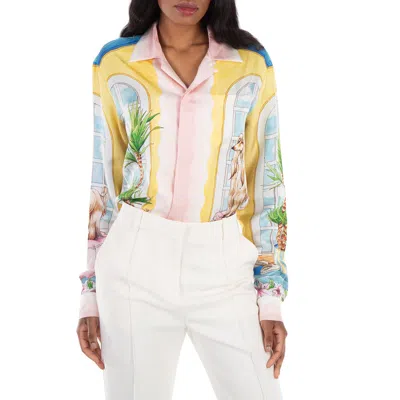 Casablanca Ladies Apartement Dans Les Airs Printed Shirt In Multi