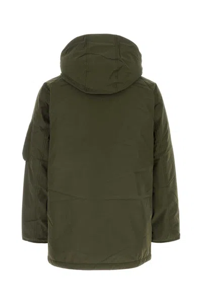 Nanamica Army Green Polyester Down Jacket In Green