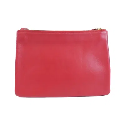 Pre-owned Celine Red Color Leather Shoulder Bag ()