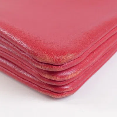Pre-owned Celine Red Color Leather Shoulder Bag ()