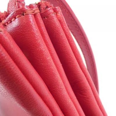 Pre-owned Celine Red Color Leather Shoulder Bag ()