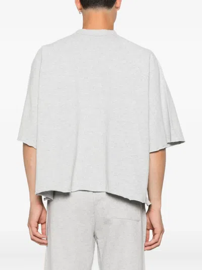 Entire Studios Raglan-sleeve Cotton T-shirt In Gray