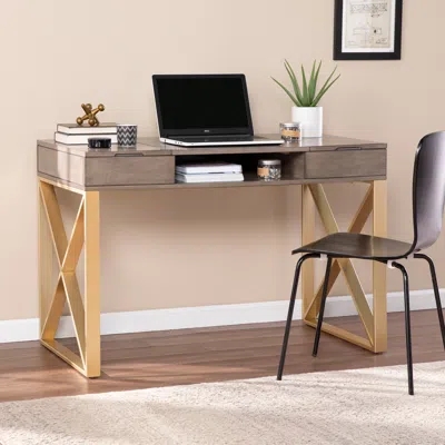 Sei Bardmont Two Tone Desk With Storage