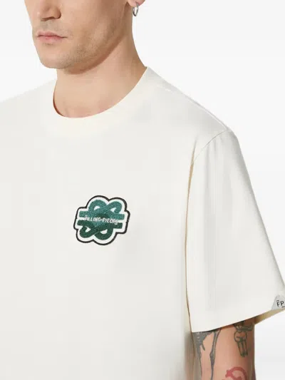 Filling Pieces Logo-patch T-shirt In White