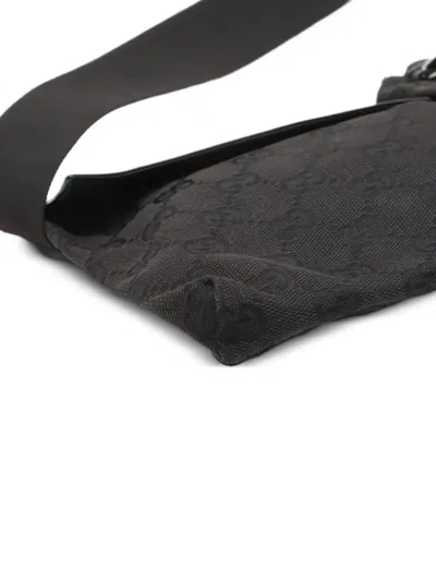 Pre-owned Gucci Gg 图案腰包（1990-2000年代典藏款） In Black