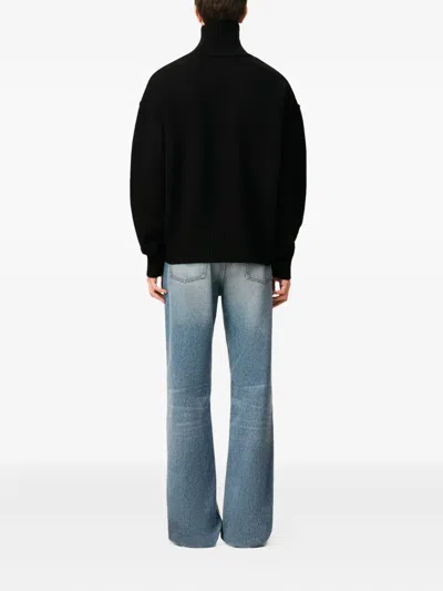 Ami Alexandre Mattiussi Ami Woman Black Wool Sweater In Black