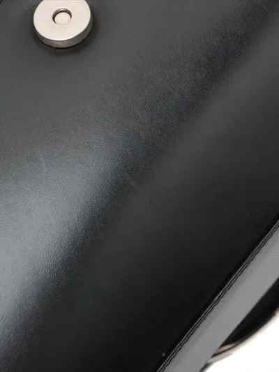 Pre-owned Ferragamo 1990-2010s Leather Buckle Shoulder Bag In Black