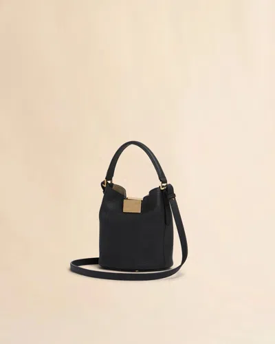 Marni Womens 00n99 Trunkeroo Bucket Leather Shoulder Bag In Black