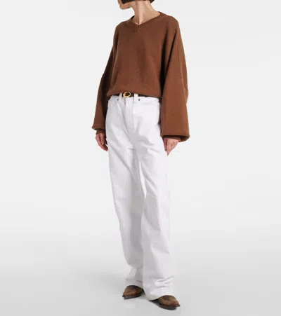 Khaite Clive 25 Leather Boots In Multi