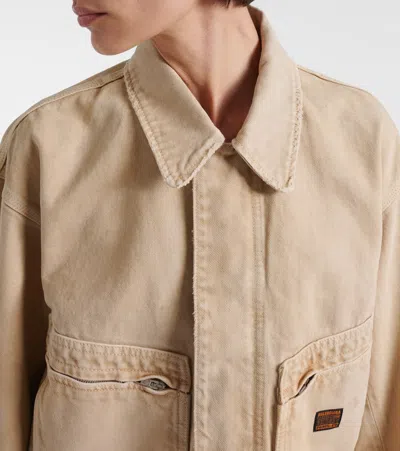 Balenciaga Women Workwear Crop Jacket In Sand