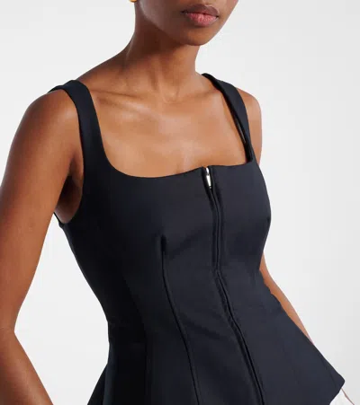 Simkhai Womens Black Multi Jolynn Scoop-neckline Woven Midi Dress