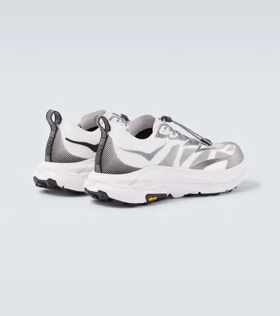 Hoka U Mafate Speed 4 Lite Ts Technical Fabric Sneakers In Gray