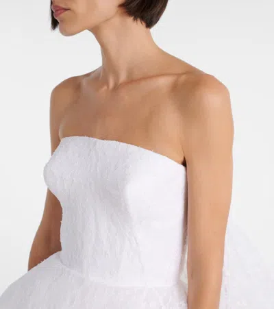 披肩式蕾丝紧身胸衣式迷你连衣裙