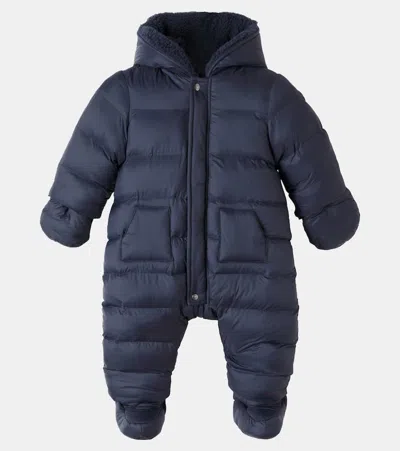 Tartine Et Chocolat Baby Quilted Onesie In Blue