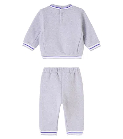 Tartine Et Chocolat Baby Cotton Jersey Tracksuit In Blue