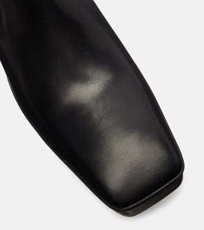 Rick Owens Porterville Sliver Platform Beatle Ankle Short Boots In 09 Black