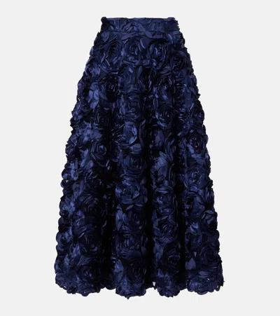 Rotate Birger Christensen Rotate Maxi Sun Skirt In Blue