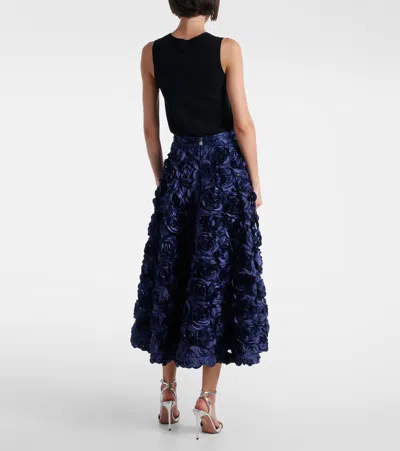 Rotate Birger Christensen Rotate Maxi Sun Skirt In Blue