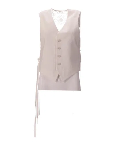 Ann Demeulemeester Tiuku Classic Waistcoat In White