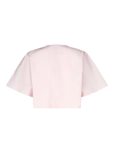 Alaïa Short Sleeve T-shirt In Pink